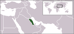 Location of Hasa (highlighted green)