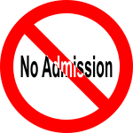 No Admission logo.svg