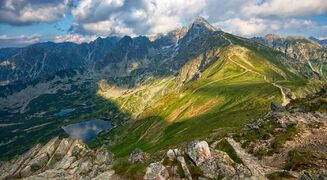 The High Tatras region of the Carpathian Mountains in southern Poland.