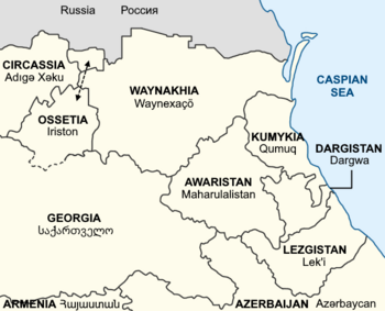 Location of Dargistan