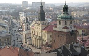 The skyline of Lublin in southern Poland.