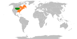 Map indicating locations of Superior and United Commonwealth