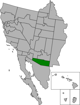 Map of Sonora