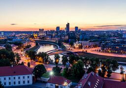 The Lithuanian capital of Vilnius.