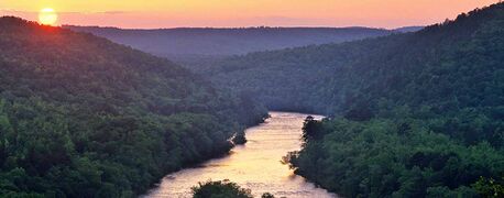 The river Lang in northern Kto.