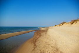 The coast of the Baltic Sea in Western Lithuania.