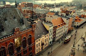 The old town of Toruń in Pomerelia.