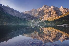 Lake Morskie Oko in High Tatras.