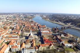 Kaunas, the capital of Western Lithuania.