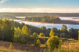 The countryside of Ruthenia in eastern Poland.